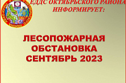 ЕДДС Октябрьского района информирует (сводка на 27.09.2023)